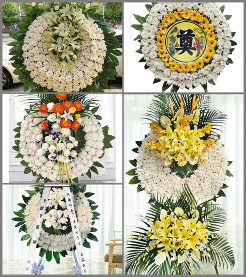 山西忻州原平市苏龙口镇半沟村花圈速递